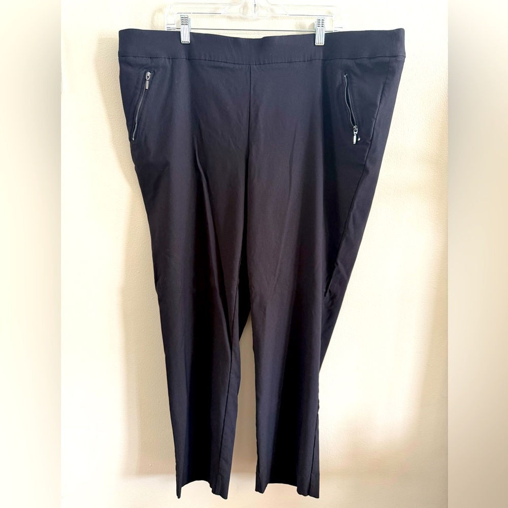 Michel Studio Alexa Black Pull-On Pants - Size 24